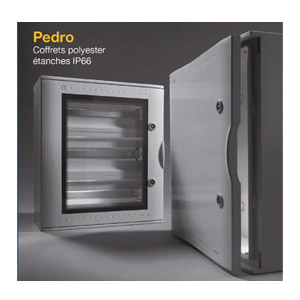 Coffrets polyester étanches Intérieur Extérieur IP66