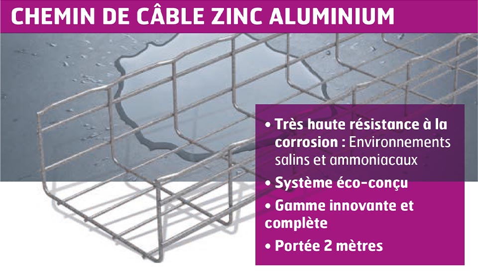 Chemin de câbles ZnAl