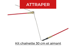 Kit chaînette 30 cm et aimant