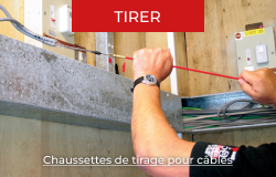 Chaussettes de tirage pour câbles