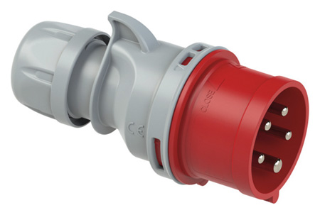 Fiche mobile droite 32A 3P+T 380/415 V IP44 EASY