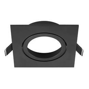 cadre de montage pour plafonnier, L : 11 l : 11 H : 2,6 cm, IP 20, noir