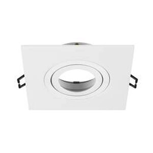 cadre de montage pour plafonnier, L&nbsp;:&nbsp;11 l&nbsp;:&nbsp;11 H&nbsp;:&nbsp;2,6cm, IP20, blanc