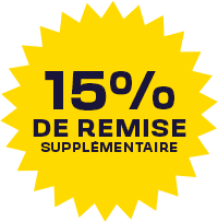 15% de remise supplémentaire