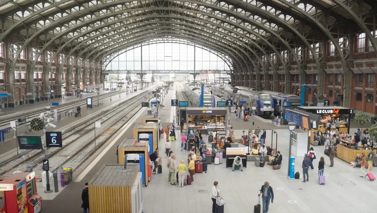 Installation éclairage Gare SNCF